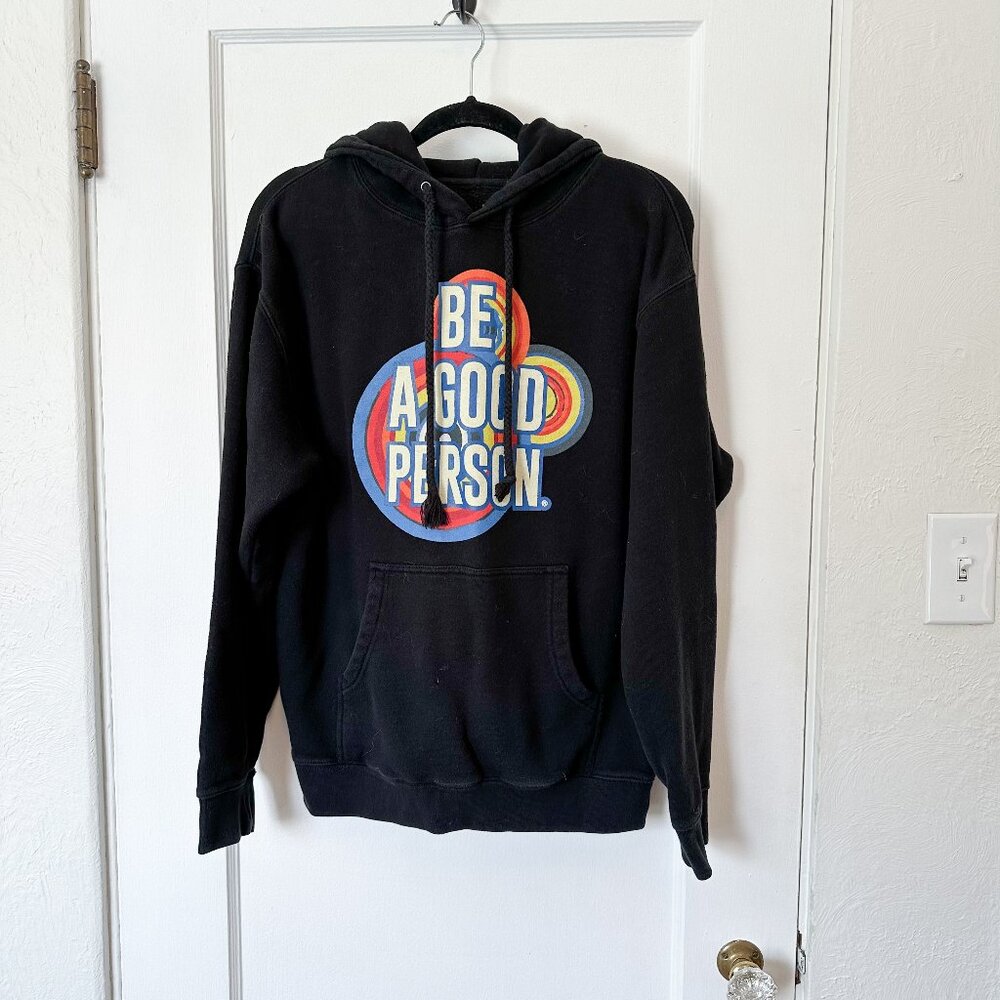 Color Field x Be A‎ Good Person | Graphic Hooded Sweatshirt Hoodie Drawstring